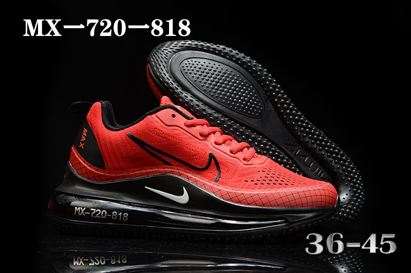 2020 Women Nike Air Max 720-818 Red Black Shoes